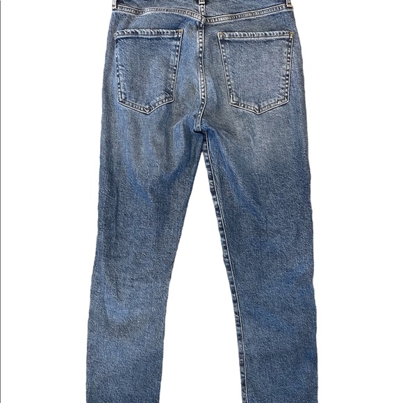 AGOLDE TONI WOMENS ANKLE FRAYED STRAIGHT LEG JEANS Size 24 - Picture 11 of 11